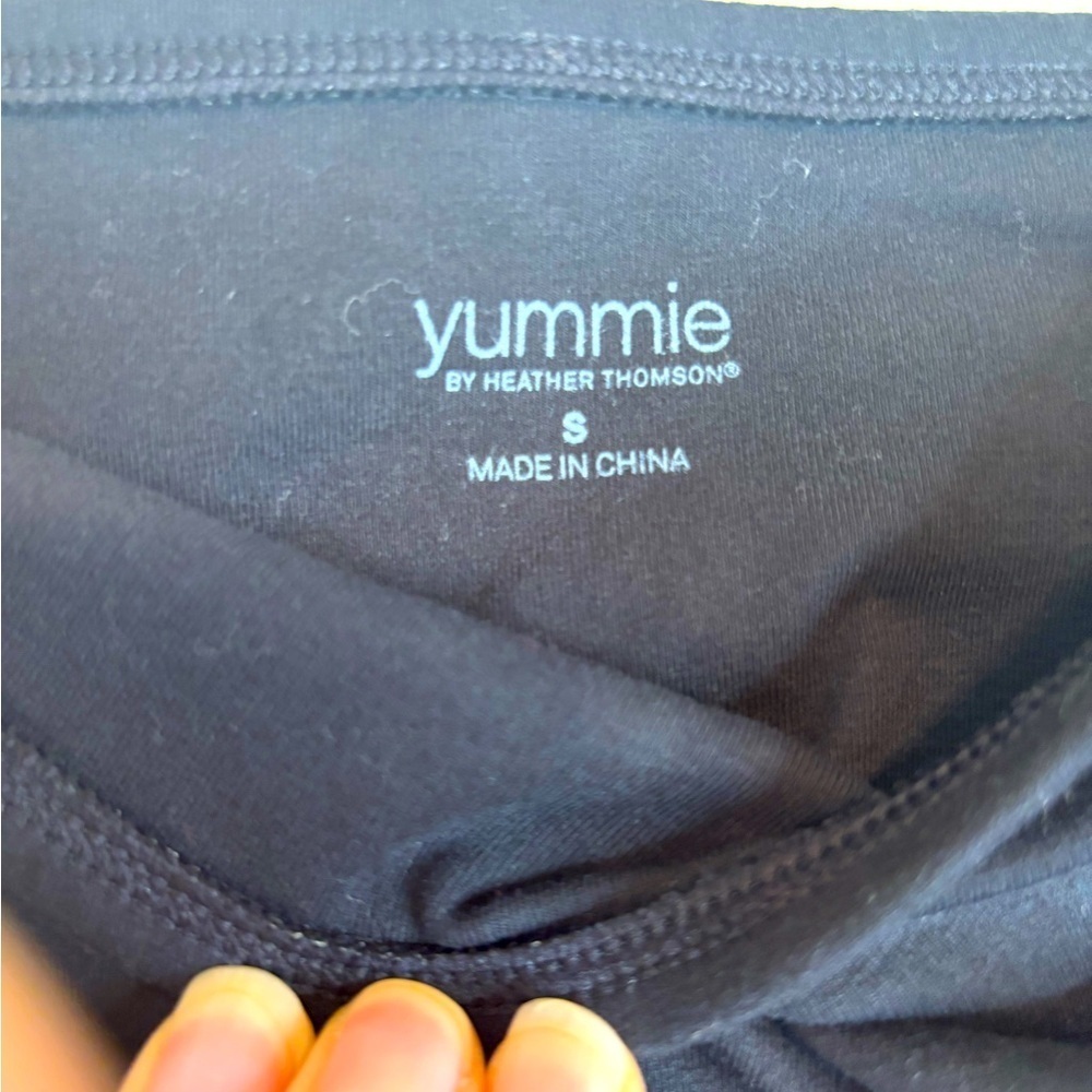 YUMMIE Compact Cotton Bootleg and Legging YT6-210 Black - Picture 3 of 5